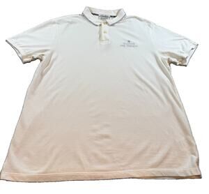 Scotch & Soda Polo Shirt Men’s Large Pique Swan Logo Short Sleeve Cotton Casual